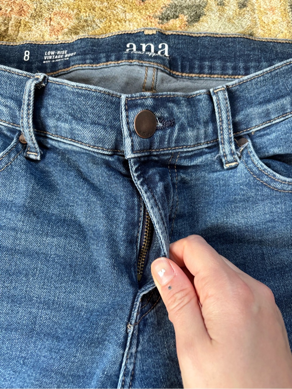 Low Rise Boot Cut Jeans - Picture 4 of 6